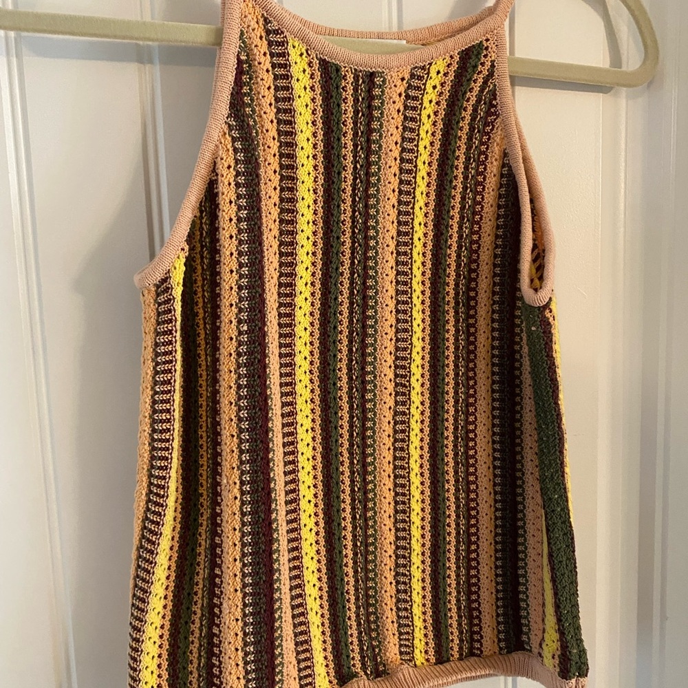 Madewell Striped Crochet Tank Top - Picture 3 of 6